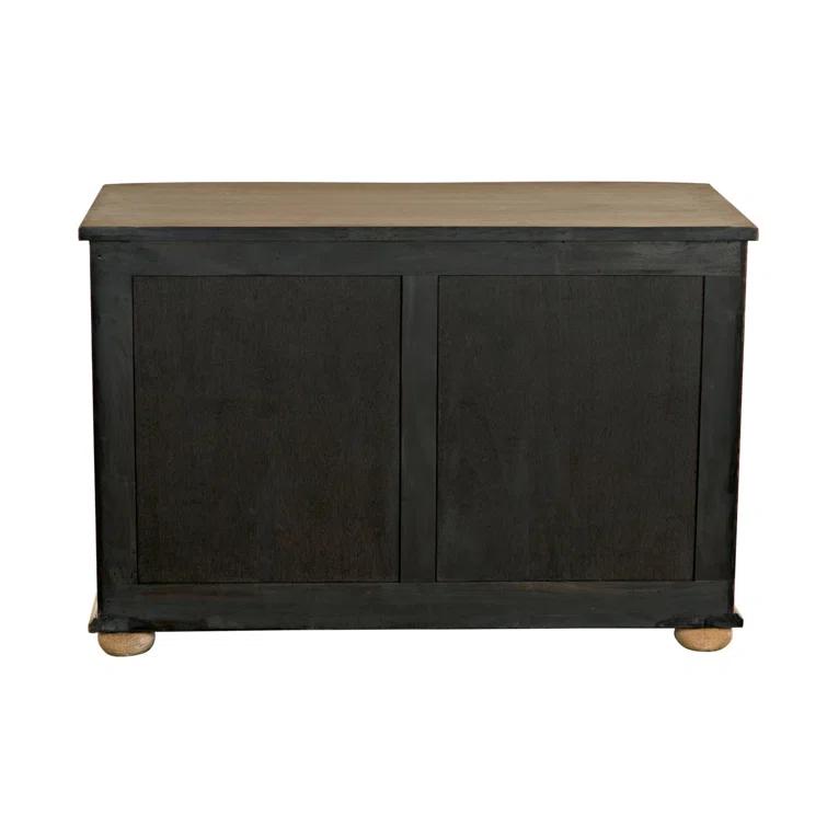 Noir Lauren Solid Wood 45'' W 3 - Drawer Dresser