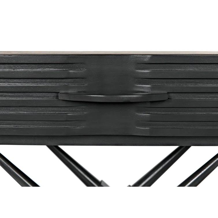 Zanta Solid Wood End Table with Storage