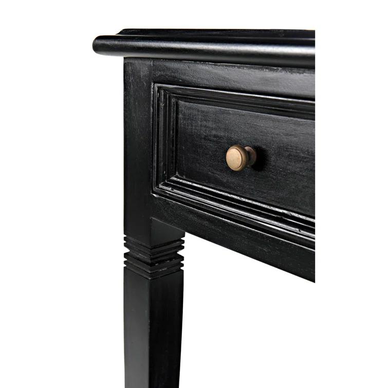 Luna 1 Drawer Nightstand - Hand Rubbed Black