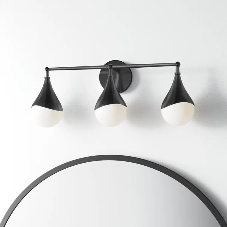Algiers 3 Light Frosted Dimmable Vanity Light