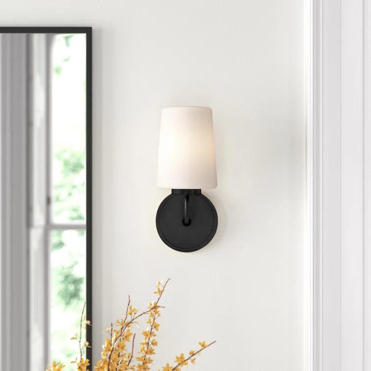 Fitz Single Frosted Dimmable Bath Sconce