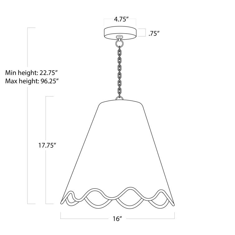 Summer Outdoor Pendant Light by Regina Andrew - Natural / 16"Dia