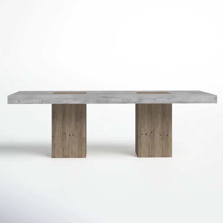 Two-Toned Reclaimed Wood Rectangle Dining Table (94")