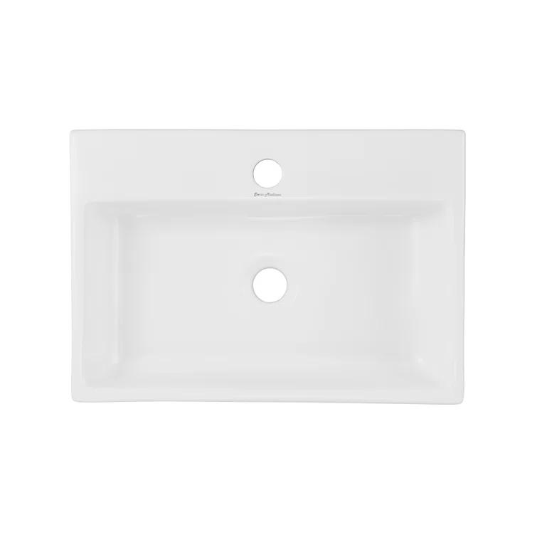 Claire 20 Rectangle Ceramic Vessel Sink