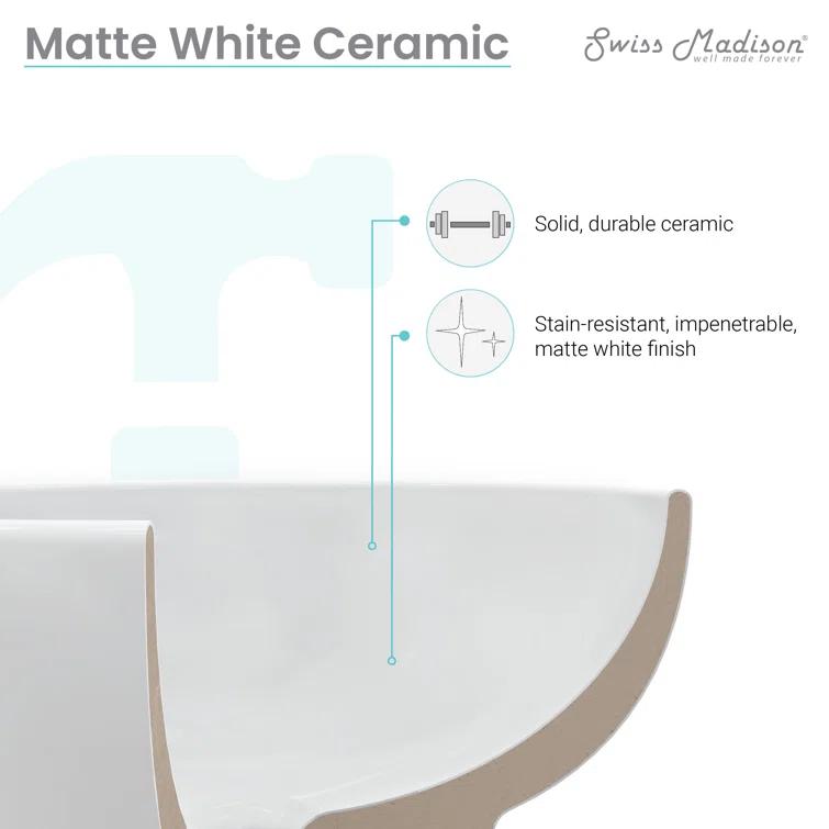 Claire 20 Rectangle Ceramic Vessel Sink