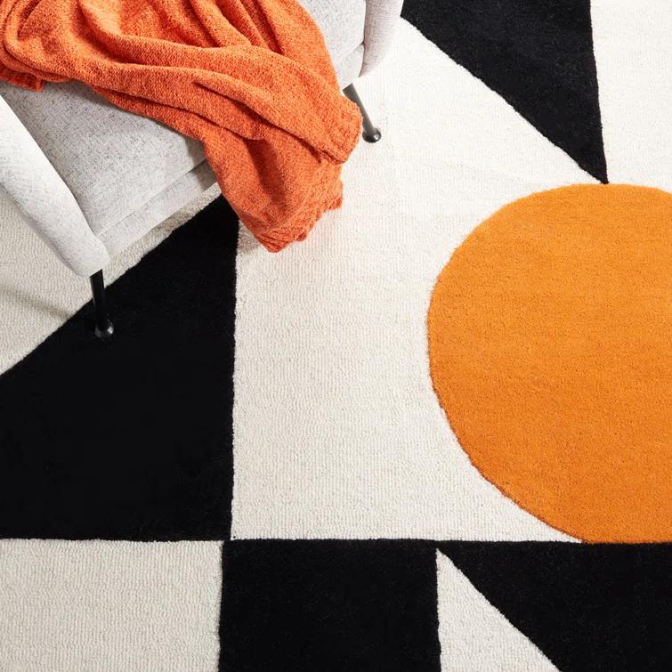 Rodeo Drive RD857 Hand Tufted Accent Rug - Rust/Black - 2'x3' - Safavieh.