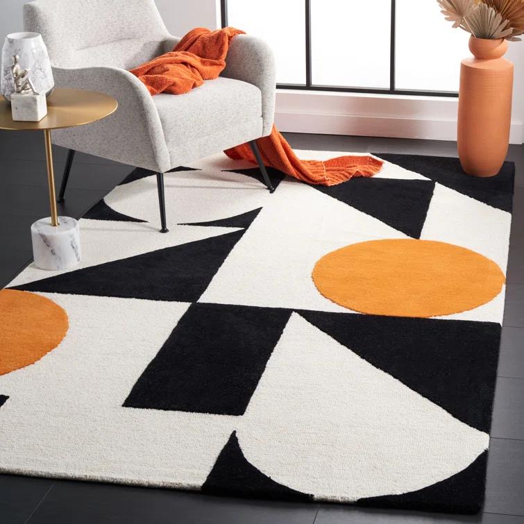 Rodeo Drive RD857 Hand Tufted Accent Rug - Rust/Black - 2'x3' - Safavieh.
