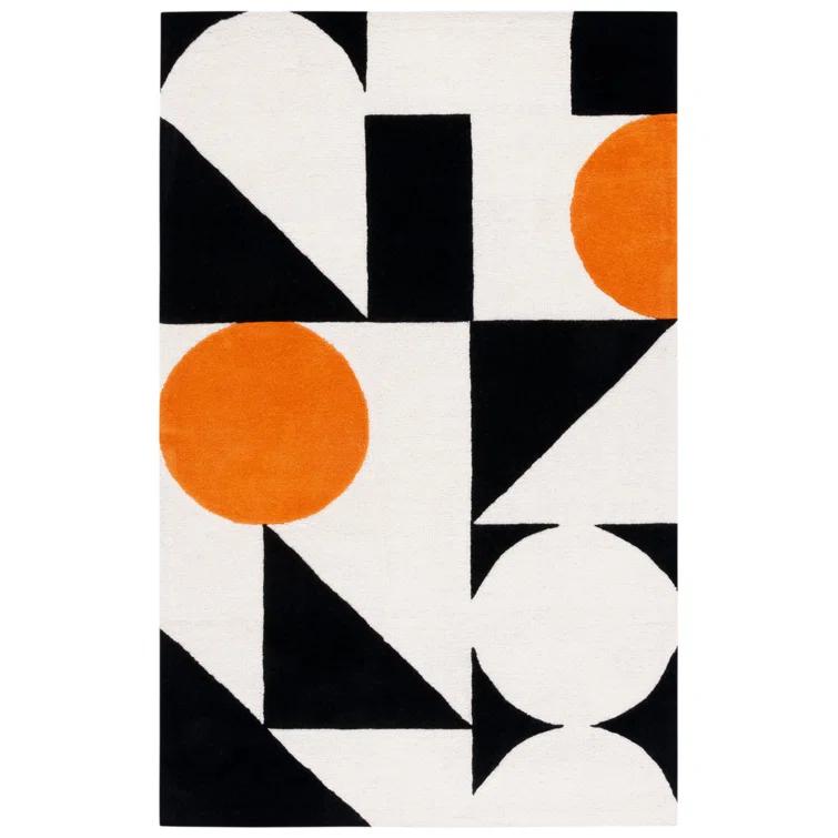 Rodeo Drive RD857 Hand Tufted Accent Rug - Rust/Black - 2'x3' - Safavieh.