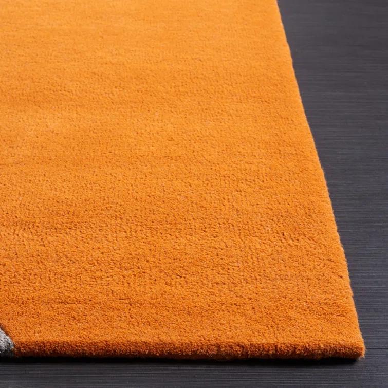 Rodeo Drive RD860 Hand Tufted Accent Rug - Grey/Rust - 2'x3' - Safavieh.