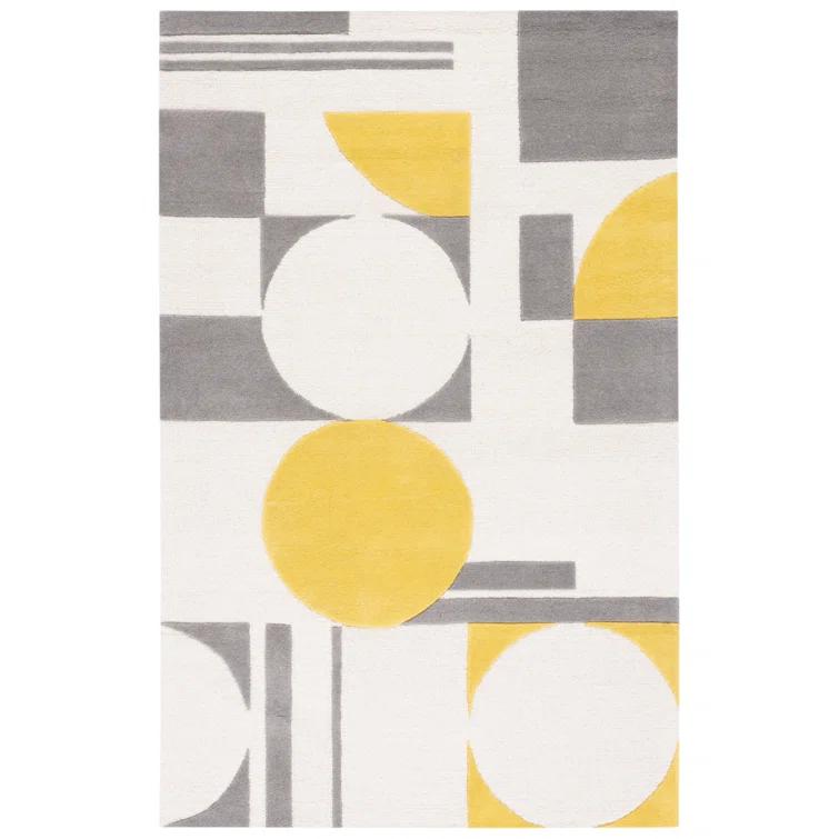 Rodeo Drive RD856 Hand Tufted Accent Rug - Grey/Gold - 2'x3' - Safavieh.
