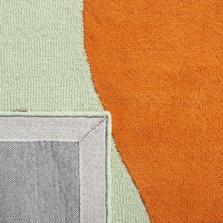 Rodeo Drive RD860 Hand Tufted Area Rug - Green/Rust - 8'x10' - Safavieh.