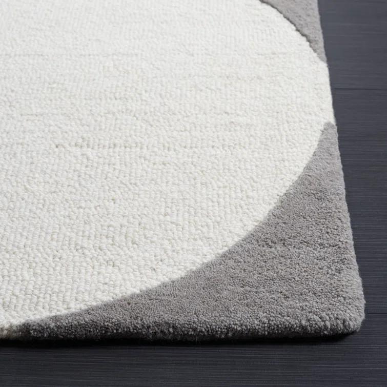 Rodeo Drive RD856 Hand Tufted Area Rug - Grey/Black - 3'x5' - Safavieh.
