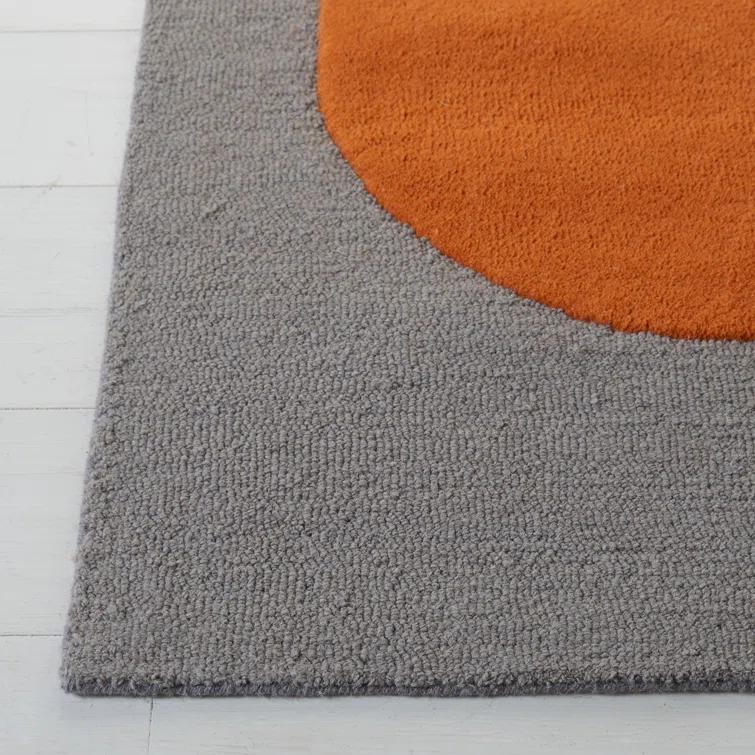 Rodeo Drive RD883 Hand Tufted Area Rug - Grey/Black - 4'x6' - Safavieh.