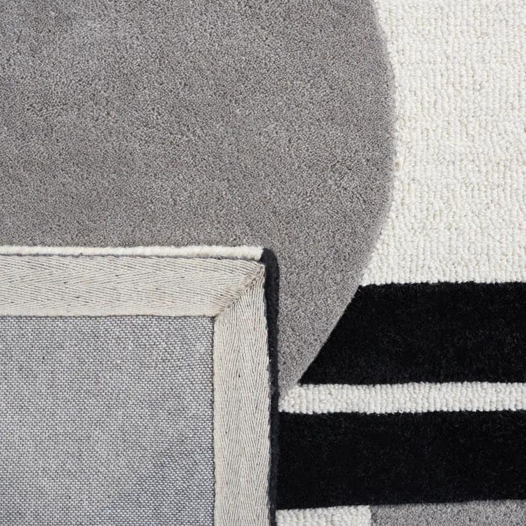 Rodeo Drive RD856 Hand Tufted Area Rug - Grey/Black - 3'x5' - Safavieh.