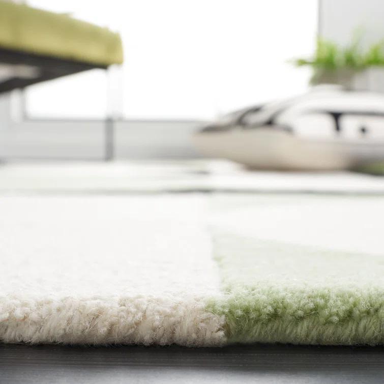 Rodeo Drive RD856 Hand Tufted Area Rug - Green/Black - 8'x10' - Safavieh.