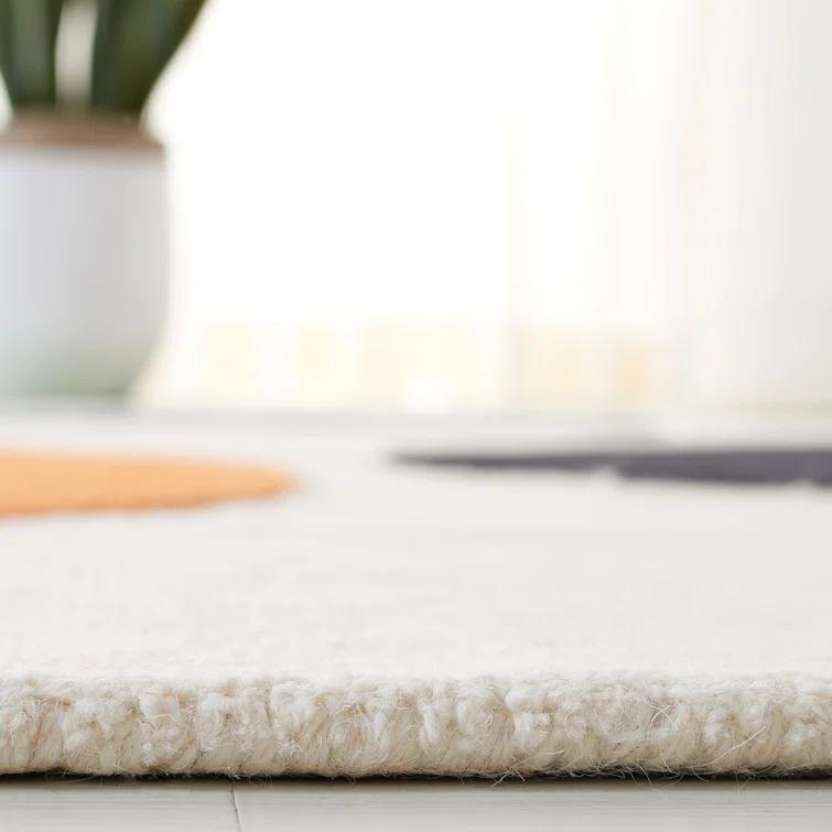 Rodeo Drive RD883 Hand Tufted Indoor Area Rug - 6'x9' - Green/Black - Safavieh