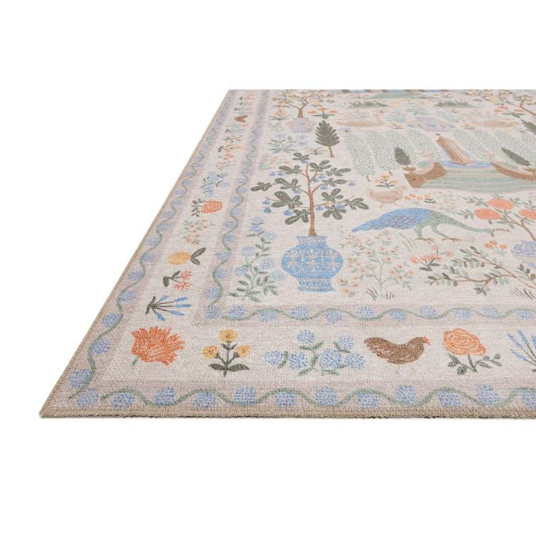Rifle Paper Co. x Loloi Menagerie MEN-03 Camont Cream Rug
