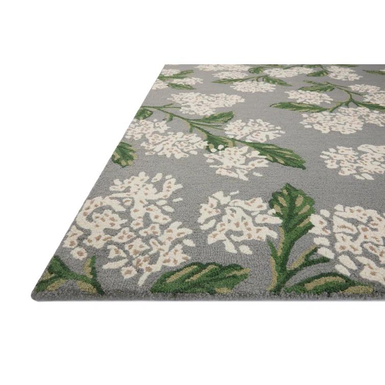 Rifle Paper Co. x Loloi Rifle Paper Co. x Loloi Joie JOI-04 Hydrangea Gray Rug