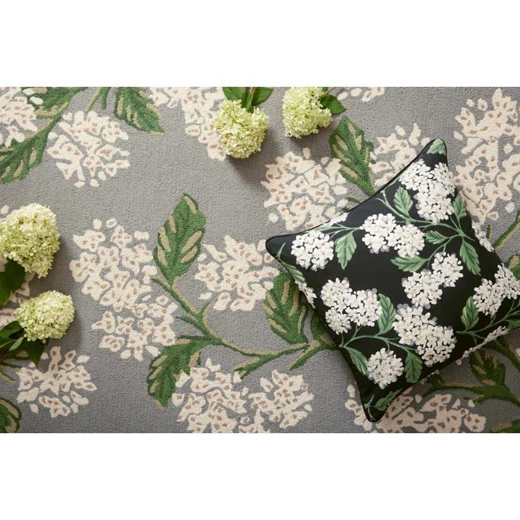 Rifle Paper Co. x Loloi Rifle Paper Co. x Loloi Joie JOI-04 Hydrangea Gray Rug
