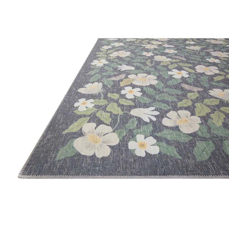 Rifle Paper Co. x Loloi Cotswolds COT-02 Primrose Charcoal Rug