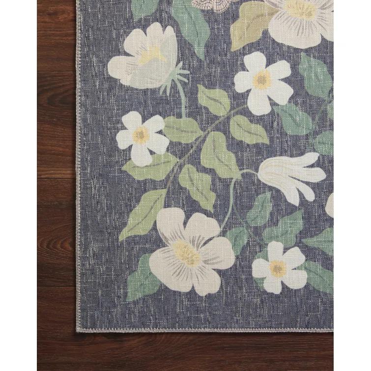 Rifle Paper Co. x Loloi Cotswolds COT-02 Primrose Charcoal Rug