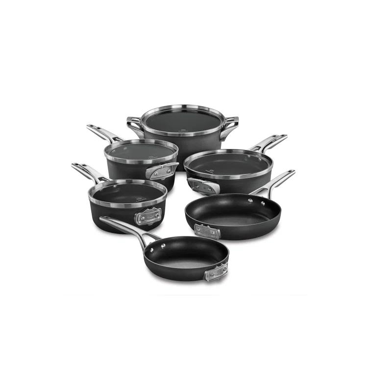 Calphalon 10 Piece Hard-Anodized Aluminum Non Stick Cookware Set