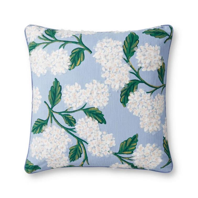 Rifle Paper Co. x Loloi Hydrangea 22" x 22" Pillow