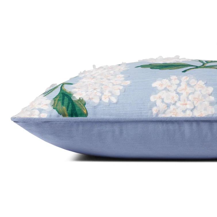 Rifle Paper Co. x Loloi Hydrangea 22" x 22" Pillow