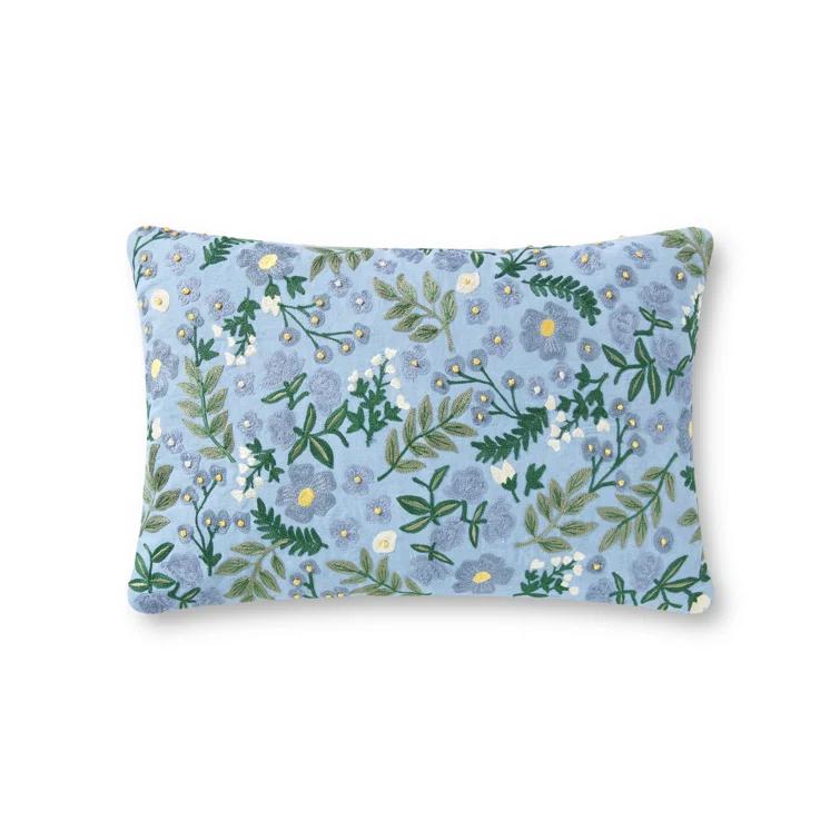 Rifle Paper Co. x Loloi Wildwood Garden 13" x 21" Pillow