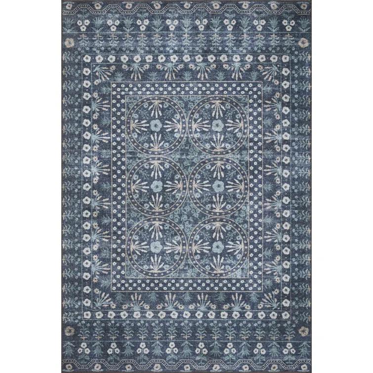 Rifle Paper Co. x Loloi Maison Rosette Blue Rug