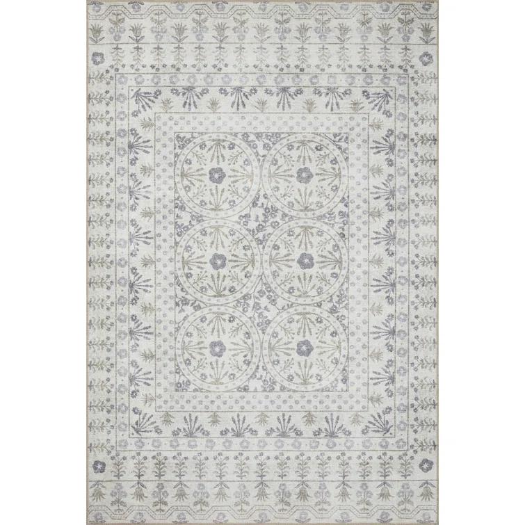 Rifle Paper Co. x Loloi Maison MAO-03 Rosette Ivory Rug