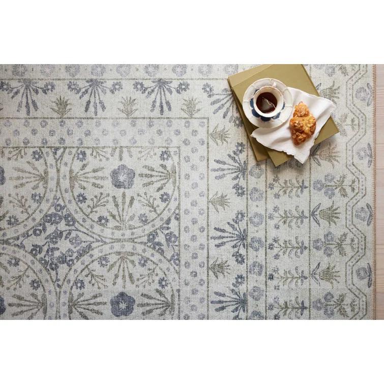 Rifle Paper Co. x Loloi Maison MAO-03 Rosette Ivory Rug