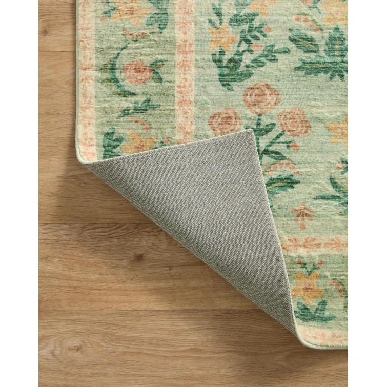 Rifle Paper Co. x Loloi Eden Mughal Rose Blush Rug feat. CloudPile