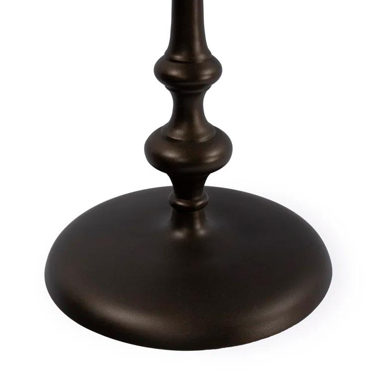 Ivanna Dark Bronze Round Metal Side Table
