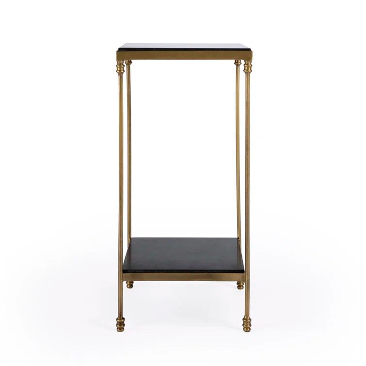 Butler Imogen Iron and Black Granite Side Table