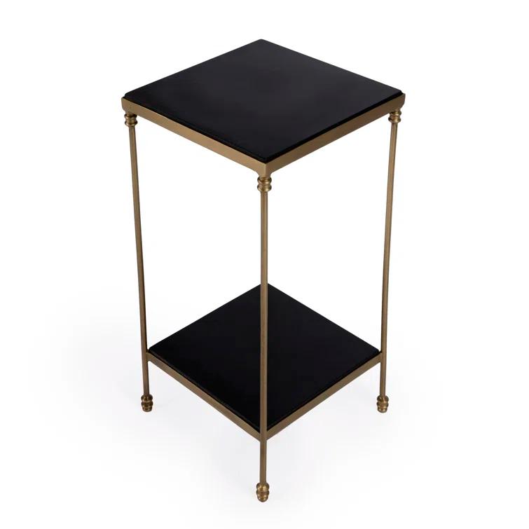 Butler Imogen Iron and Black Granite Side Table