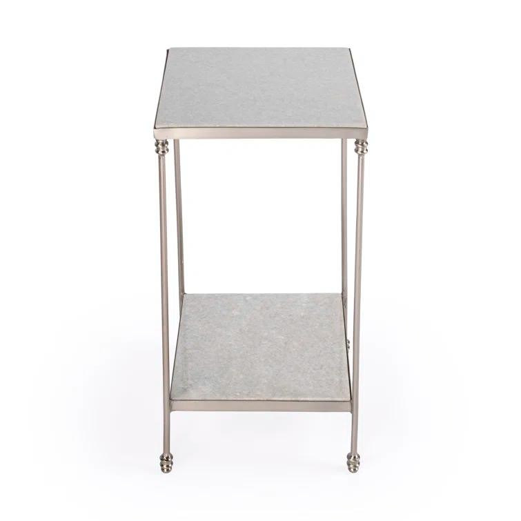 Imogen White Marble Side Table