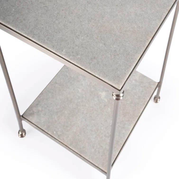 Imogen White Marble Side Table