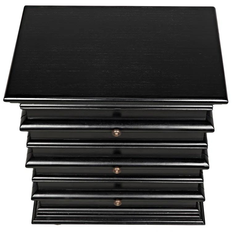 Ascona Solid Wood 3 - Drawer End Table