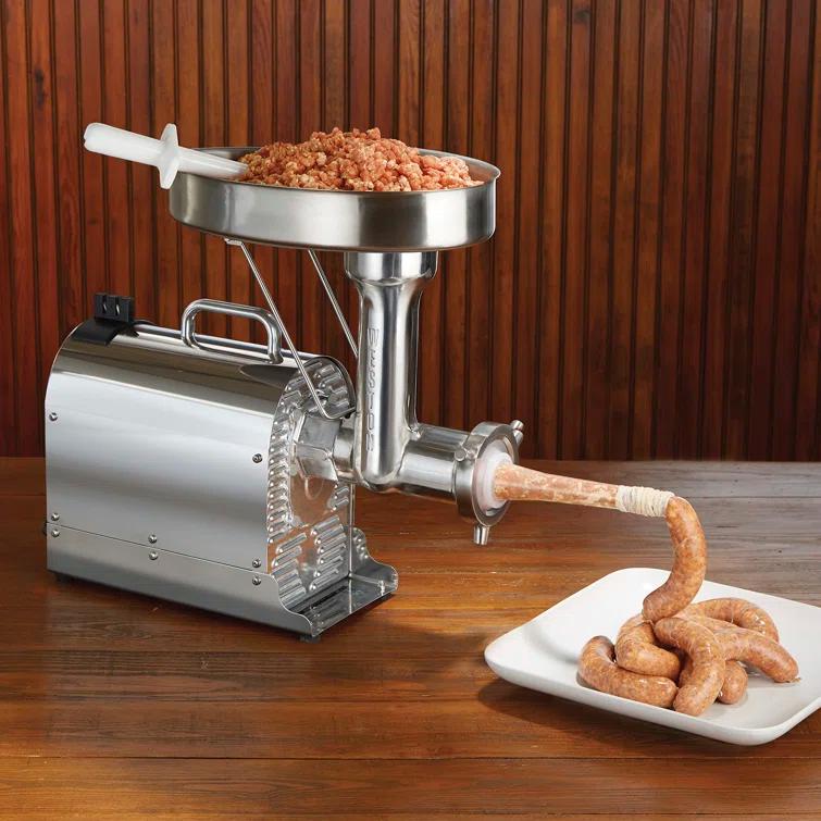 Weston Pro Series Stainless Steel Electric Meat Grinder with Sausage Stuffer