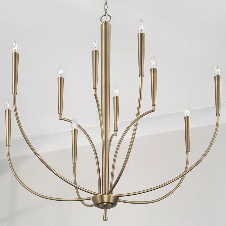 Capital Lighting 10 - Light Dimmable Classic / Traditional Chandelier