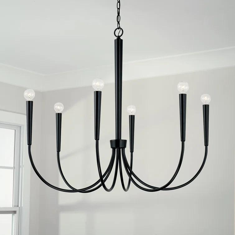 Capital Lighting 6 - Light Dimmable Classic / Traditional Chandelier
