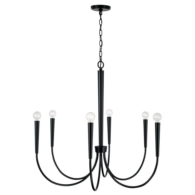 Capital Lighting 6 - Light Dimmable Classic / Traditional Chandelier