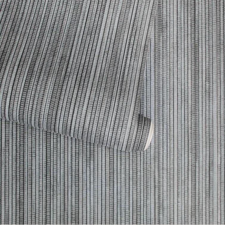 Tempaper & Co. 28 sq ft Faux Grasscloth Removable Peel and Stick Wallpaper Textured Chambray : Vinyl, Self-Adhesive, Blue