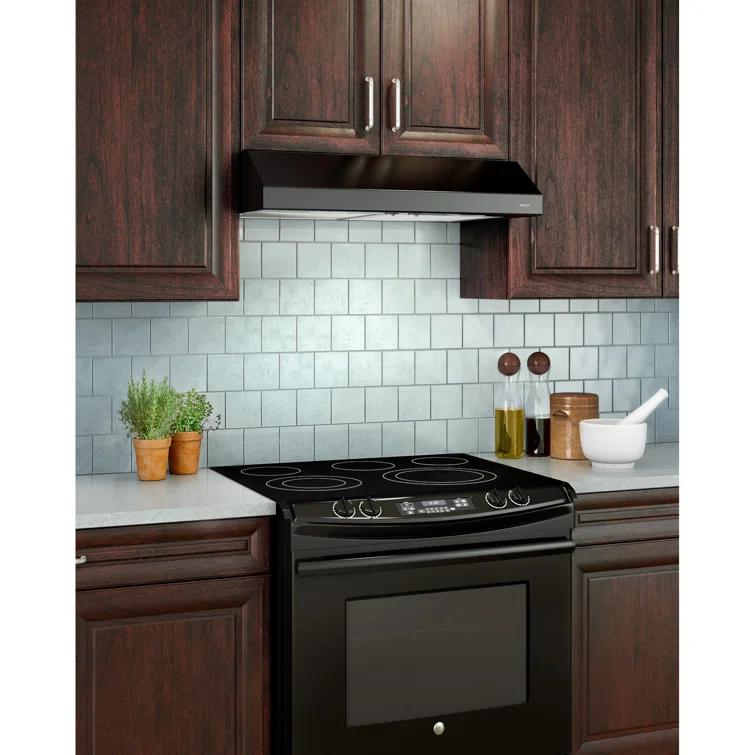 Broan NuTone 30" Stainless Steel 300 CFM Convertible Under Cabinet Range Hood with Mesh Filter