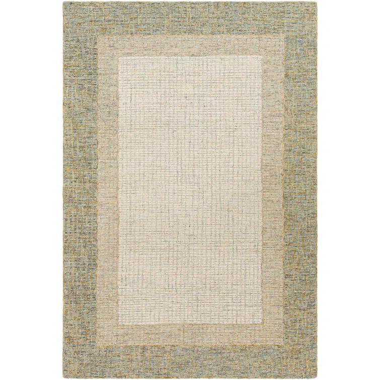 Handmade Tufted Wool Rectangular Easy Care Rug