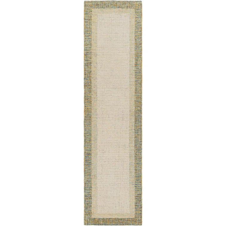 Handmade Tufted Wool Rectangular Easy Care Rug