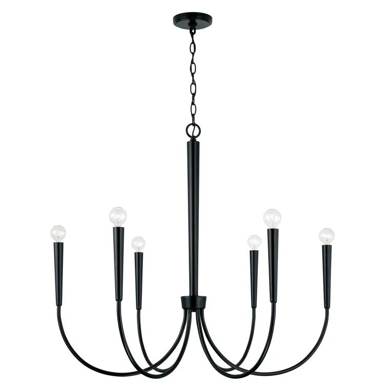 Capital Lighting 6 - Light Dimmable Classic / Traditional Chandelier