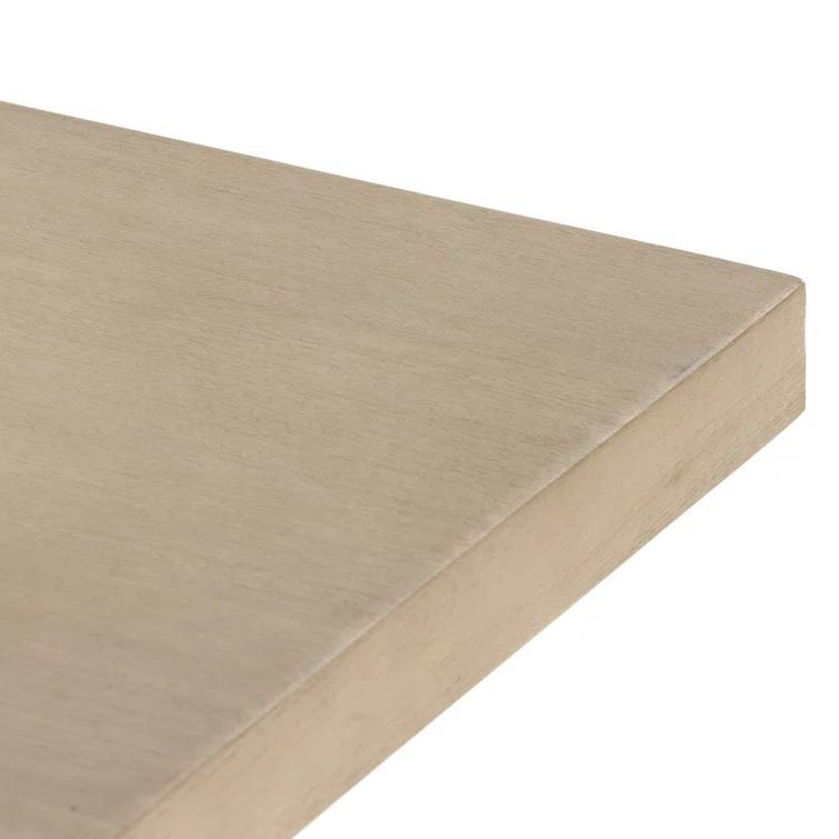 Cantilevered Modern Darian Console Table in White Mahogany