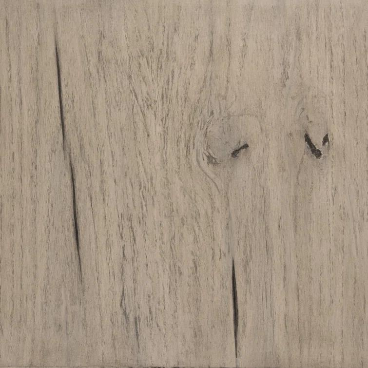 Gray Oak Rectangular Cocktail Table with Textured Concrete Top